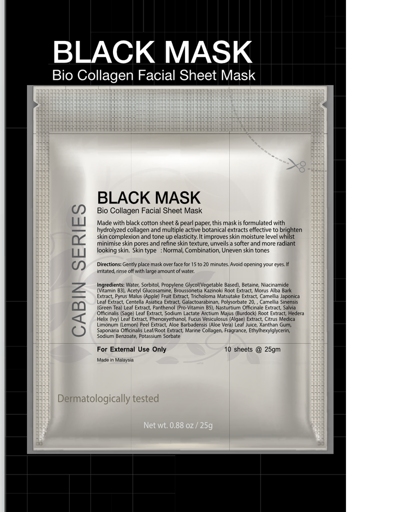 Bio-Collagen Black Mask 25gm (10's/pack)